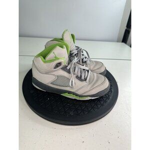 Air Jordan 5 Retro Youth Sneakers 1.5Y Green Bean Grey DQ3735-003 Reflective